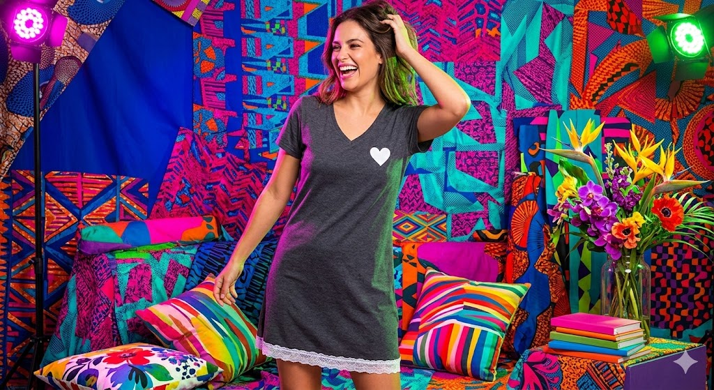 VESTIDO de Pillama Gris