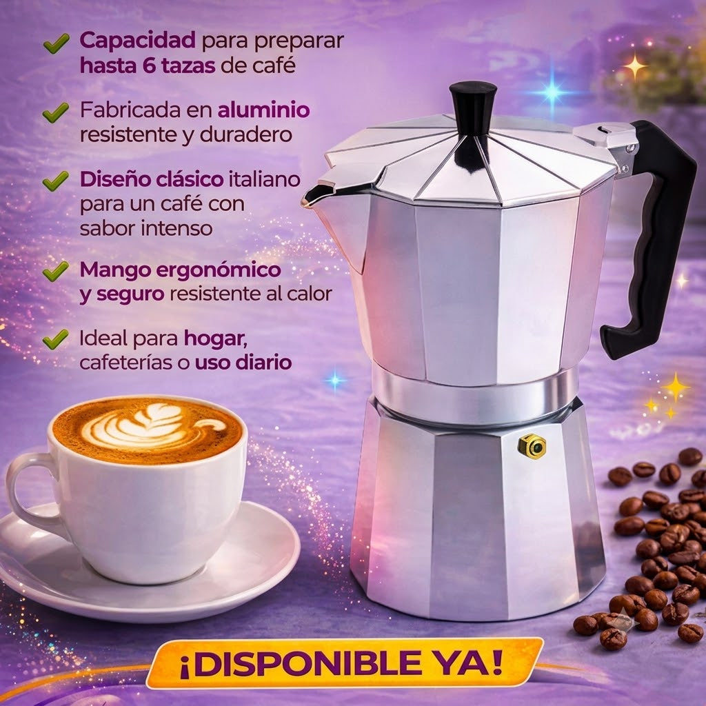 Greca Cafetera Mediana 6 Tazas