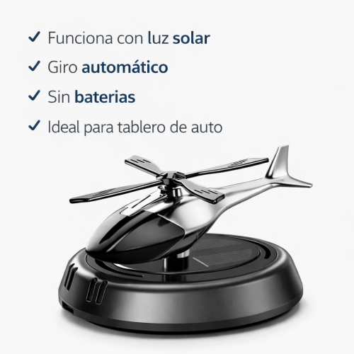 Helicóptero Aromatico Solar Giratorio para Auto