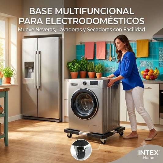 Base Ajustable con Rueda,Para Lavadora y Nevera