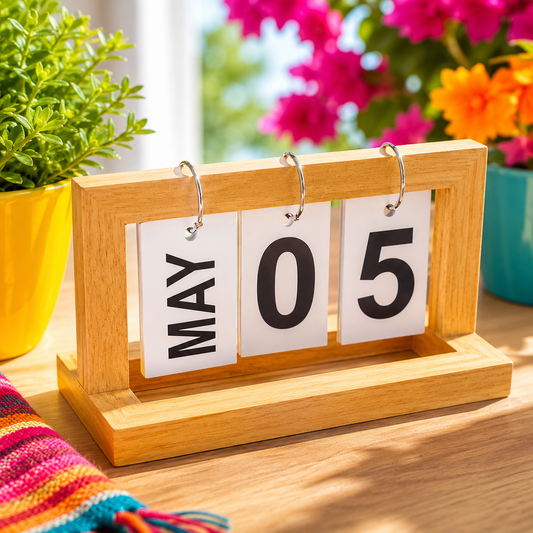 Calendario de Escritorio en Madera