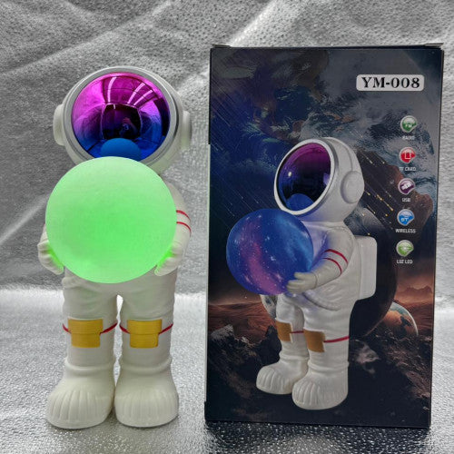 Astronauta,Lampara LED con Altavoz Bluetooth y Luz Ambiental