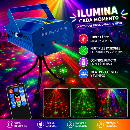 Proyector de Luces Led paraFiestas a Control