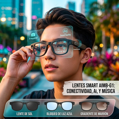 Lente  Inteligente AIMB-G1 –  IA,Smart Glasses.Tecnología Iy Estilo en un Solo Accesorio
