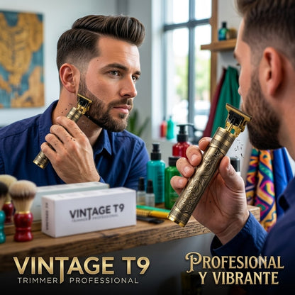 Maquina de Afeitar Profecional- Vitage T9 Recargable
