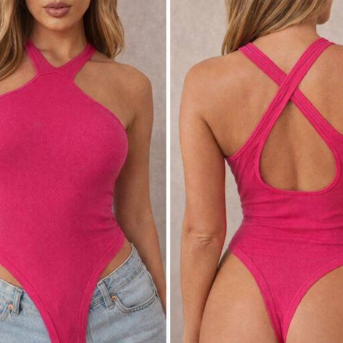 ✨ Body Deportivo Rosado. Elegante de Mujer – Diseño Moderno y Sensual ✨