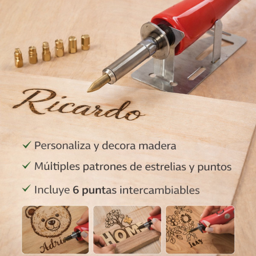 Lápiz Pirograbador para Madera – Crea Diseños Únicos