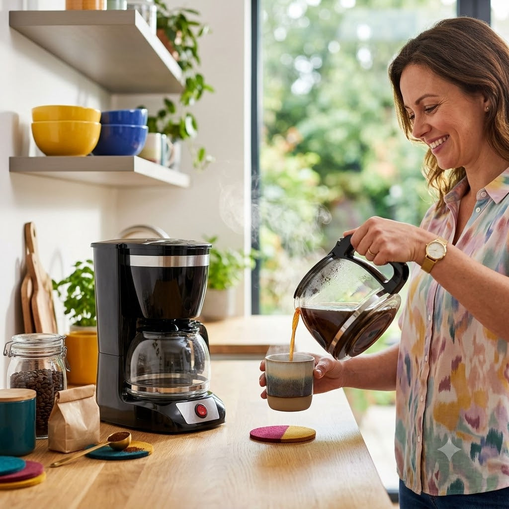 Cafetera Electrica SOKANY Con Jarra de Vidrio
