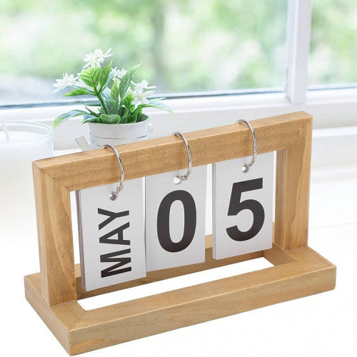 Calendario de Escritorio en Madera