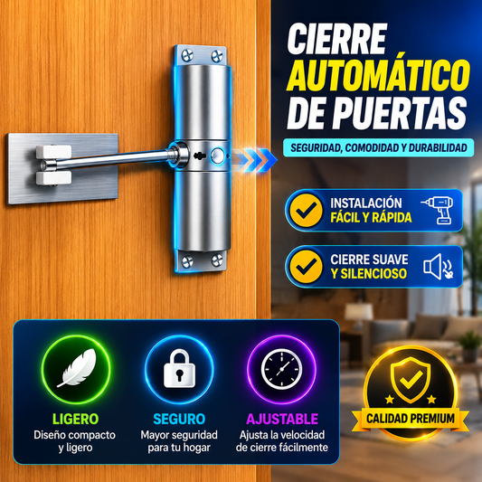 Cerrador  Automático de Puertas Ajustable
