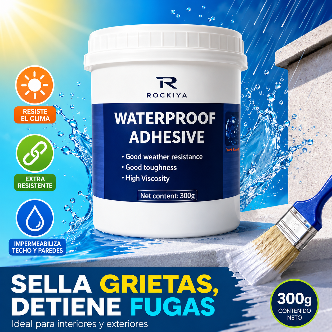 Impermeabilizante Sellador de Filtraciones de 300gramos