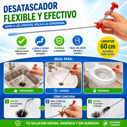 Cable Destapador de Tuberia y Desague