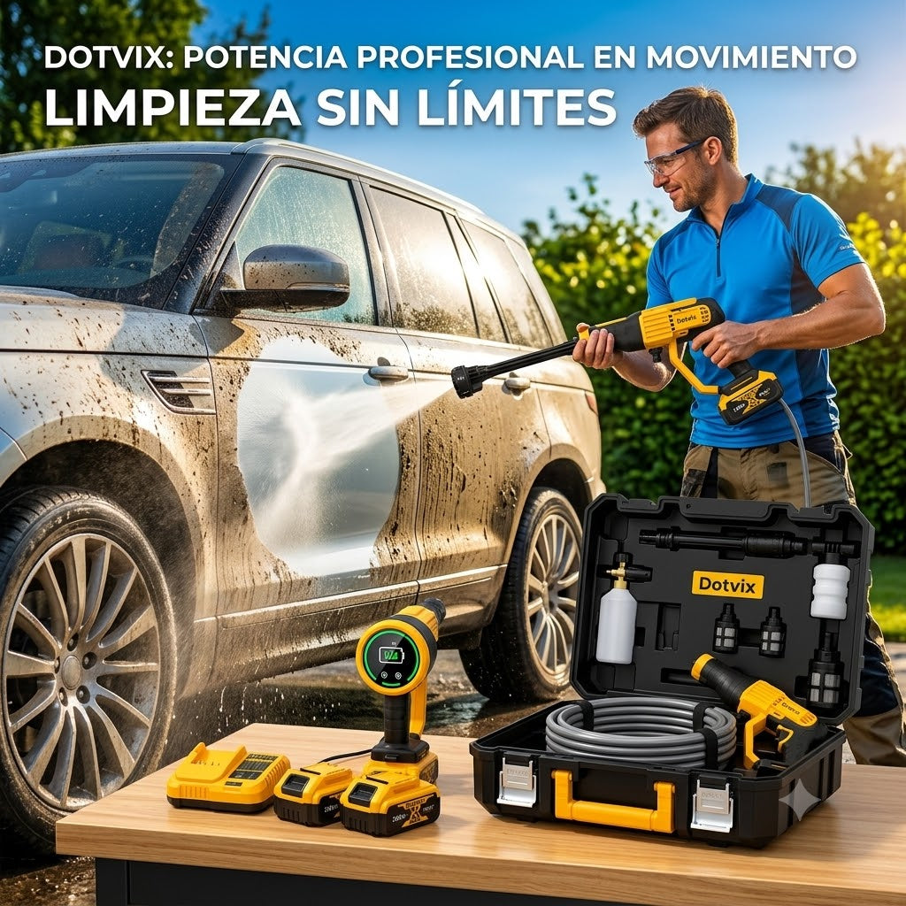 Hidrolavadora Portatil Dotvix-Potencia y omodidas