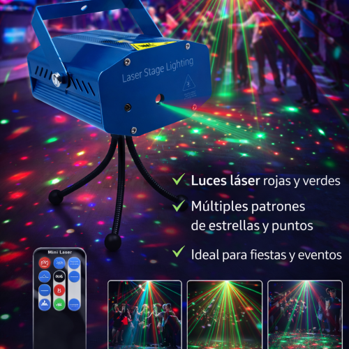 Proyector de Luces Led paraFiestas a Control