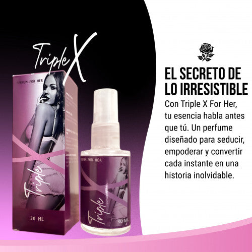 Perfume Triple X ,SCANDAL. – Fragancia para Mujer con Feromonas