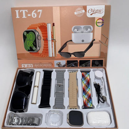 Reloj Smartwatch IT-67-Kit Completo Multifuncional