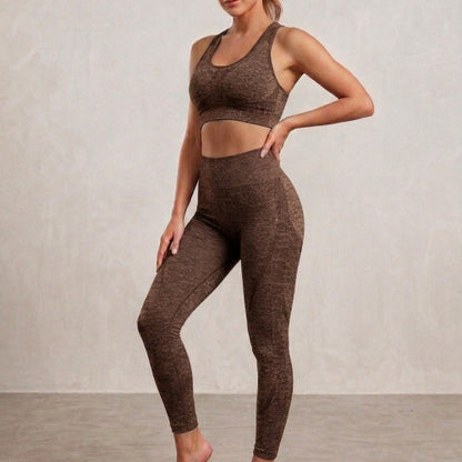 Set DeportivoMarron \ Fitness. para Mujer – Comodidad y Estilo
