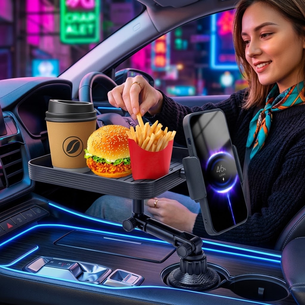 SOPORTE PARA CELULAR Y COMIDA - AUTOS