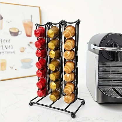 Soporte  Para Capsula de Cafe Giratorio -Acero Inoxidabl
