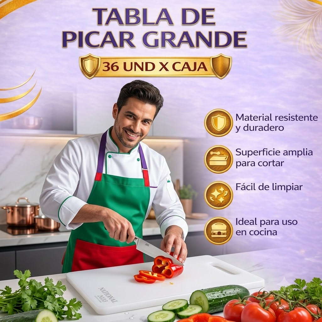 Tabla de Picar Grande-Resistente para cocina