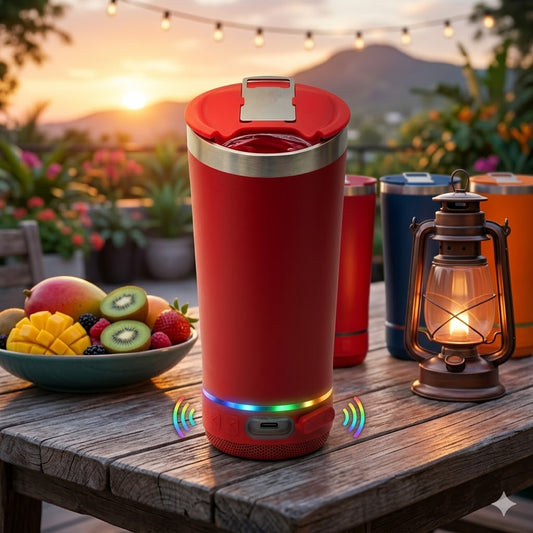 Vaso Termico Inteligente 2 en 1 con Bosina Bluetooth